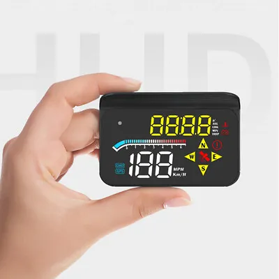 Digital OBD2 GPS Speedometer HUD Car Head Up Display Overspeed Alarm RPM Compass • $34.76