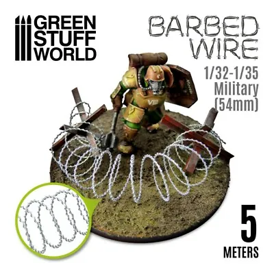 5 Meters BARBED WIRE - 16 Feet Of Simulated Razor Wire - Basing Model Railway • $9.18