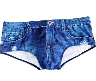 Jeados Men's Swimwear Briefs With Denim Print And Drawstring Size XXL • $22.99