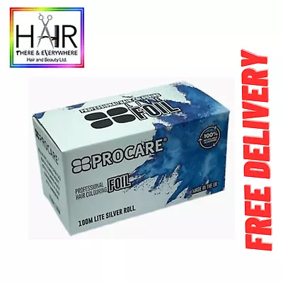 PROCARE HIGHLIGHT HAIR FOIL FOR HAIRDRESSING COLOURING 100m X 10cm Free P&P • £11.99