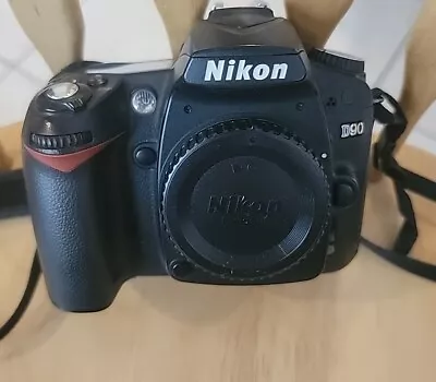 Nikon D90 12.3MP Digital Camera Black Selling For Parts No Accessories Can'tTest • $100