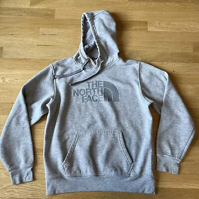 The North Face Men's Small Half Dome Spell Out Logo Pullover Hoodie - Grey • $17