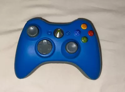 Microsoft Xbox 360 Blue Controller OEM *replaced Analog Sticks • $19.99