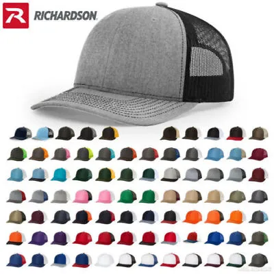 Richardson Trucker Ball Cap Mesh Hat Adjustable Snapbacks 112 • $12.15