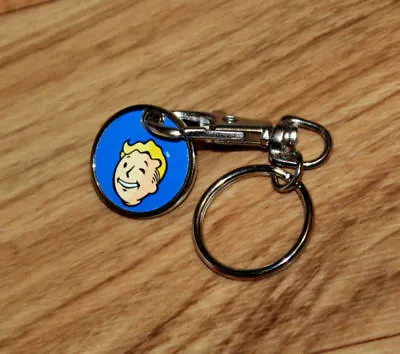 Fallout 76 Rare Promo Preorder Bonus Keychain Shopping Cart Chip Xbox One PS4 4 • £35.99
