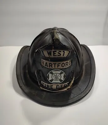 VINTAGE West Hartford  Ct  FIRE DEPT CAIRNS FIREFIGHTER Helmet  • $569.99