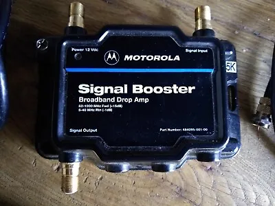 Motorola Signal Booster Broadband Drop AMP HDTV W/ DC Adapter • $40
