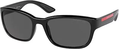 Prada Linea Rossa PS 05VS 1AB02G 57mm Black/Dark Gray Polarized Sunglasses • $119.99