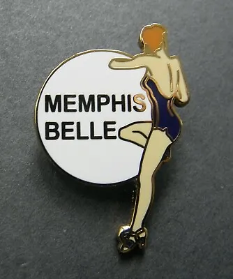 Army Air Force Nose Art Pinup Memphis Belle Girl Lapel Hat Pin Badge 1 Inch • $5.64