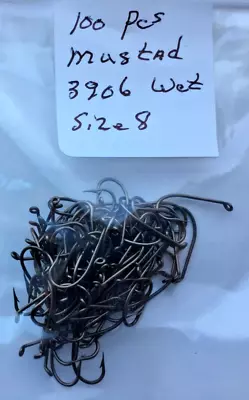 100 Pcs Mustad 3906 Sproat Size 8 Wet Nymph Fly Tying Hooks Materials Supplies • $5