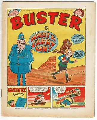 £1 • Buy Buster Comic 10th April 1976 Snooper Chalky Nellyphant Tomboy Faceache