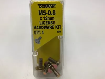 Dorman 785-124 License Plate Fasteners M5-0.8 X 12MM - 4 PACK • $8.99