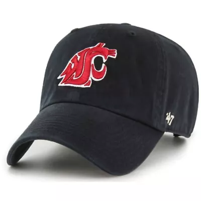 Washington State Cougars 47 Brand Clean Up Adjustable Hat - Black • $739.76