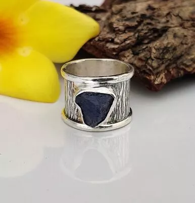 Raw Tanzanite Ring 925 Sterling Silver Women Ring Some Size Available MO1847 • £8.11