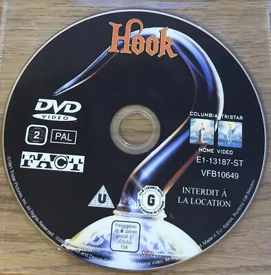 Hook (DVD 2004) Robin Williams. **Disc Only** • £0.99