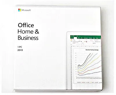 Microsoft Office Home And Business 2019 For PC Only DVD  Retail Box • $84.14