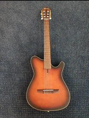 Ibanez FRH10N Nylon-String Acoustic-Electric Guitar - Brown Sunburst Flat • $425