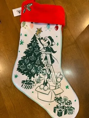 2022 Disney Store Mickey Mouse & Friends Holiday Christmas Stocking Nwt • $65.85