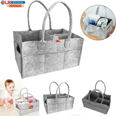 £6.69 • Buy Baby Diaper Organizer Caddy Felt Changing Nappy Kids Storage Carrier Portable UK