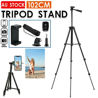 $0.01 • Buy Professional Camera Tripod Stand Mount Phone Holder For IPhone DSLR Lightweight