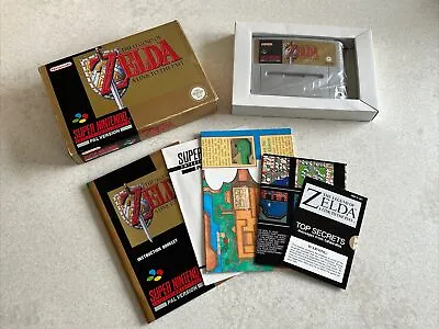 Super Nintendo - ZELDA - Complete - UKV VGC - Sealed Secrets Book • £450