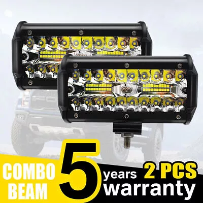 7inch LED Work Light Bar Flood Spot Lights Driving Lamp Offroad Car Truck SUV • $60.58