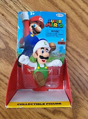 NEW World Of Nintendo Fire Luigi 2.5” Figure Super Mario Jakks Pacific 2020 • $8.75