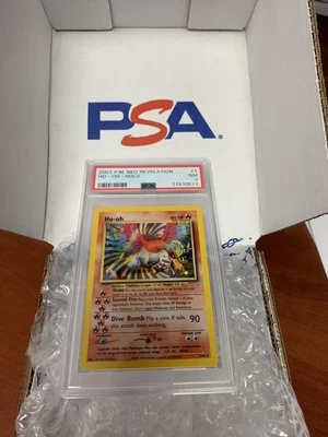 $115 • Buy Pokemon Ho-Oh Neo Revelation 2001 Holo Rare 7/64 PSA 7 Near Mint (NM)