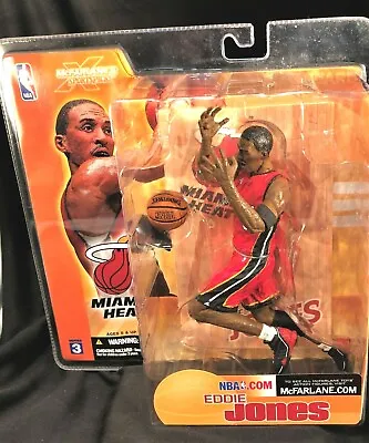 $35 • Buy  Miami Heats Eddie Jones (Red Jersey) Mcfarlane NBA Series 3 Figure