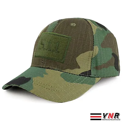 Mens Camouflage Baseball Cap Womens Army Camo Military Cadet Combat Hunting Hat • £6.89