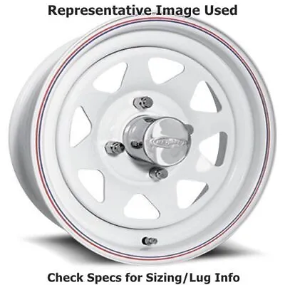 U.S. Wheel 70-5830 Series 70 Spoke 15 X8  Wheel - White For VW Baja NEW • $134.44