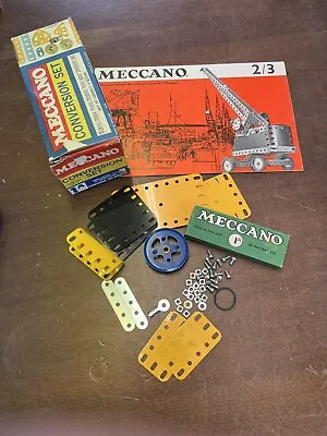 Vintage Meccano Conversion Set 1A 100% Complete In Original Box With Manual • £29.50