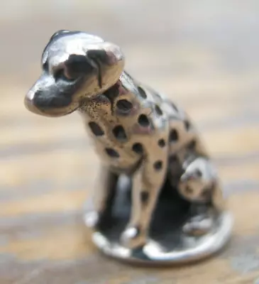 A Very Sweet 925 Solid Silver Miniature Study Of A Dalmatian - Dog / Puppy • £0.99