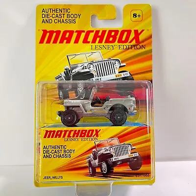 Matchbox 2010 Lesney Edition Jeep Willys Metal/Metal 1:64 Scale • $18