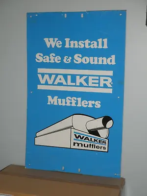 Vintage Walker Mufflers Metal Sign • $90