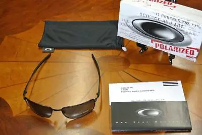 AUTHENTIC Oakley SQUARE WIRE Sunglasses Matte Black Prizm OO4075-12 POLARIZED • $249.99