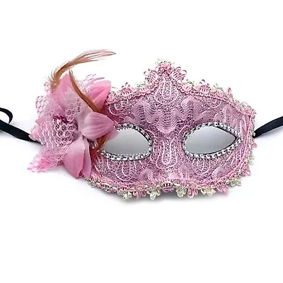 Masquerade Fancy Ball Dress Lady Lace Eye Mask For Halloween Xmas Cosplay Party • £3.23