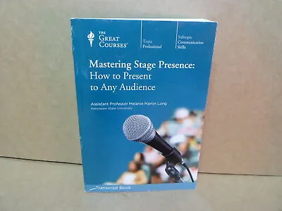 Great Courses Mastering Stage Presence How To Present Transcript Book • $17.49