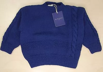 Baby Sweater Navy Designer Baby Clothing Fantastic Quality Merino Wool • $21.44