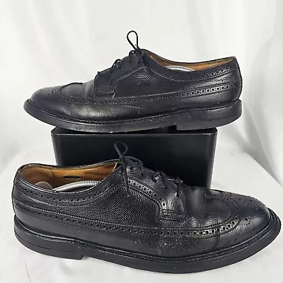 Florsheim Imperial 92604 Black Long Wing V Cleat 5 Nail Size 11.5 D Leather  • $49.99