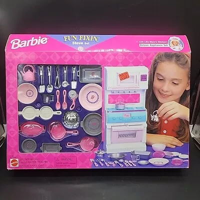 Barbie Fun Fixin' Refrigerator Set Mattel # 67691 Vintage 1997 • $29.99