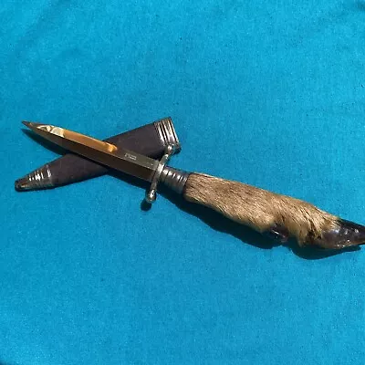 Vintage 1950’s Hoffritz Germany Deer-foot Dagger Knife • $65