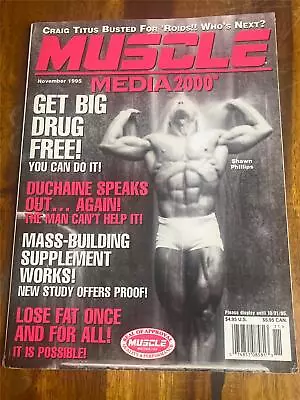 MUSCLE MEDIA Bodybuilding Magazine SHAWN PHILLIPS 11-95 • $14.99