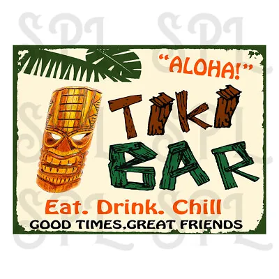 £5.75 • Buy Tiki Bar Retro Style Metal Tin Sign/plaque HOME Decor