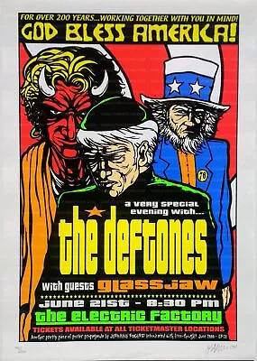 Deftones Concert Poster 2000 Jermaine Rogers • $182