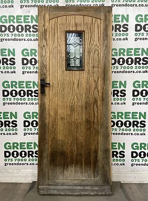 Oak Veneer Front Door Wooden External Exterior Leaded Triple Glazed Ditorted • £5000
