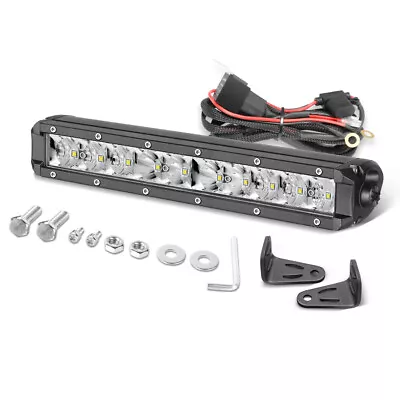 For Polaris Ranger XP 1000 UTV Grill Bumpe 10Inch Slim LED Work Light Bar Wiring • $39.98