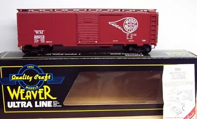 Weaver O Ultra Line Wm Western Maryland Steel Sided Box Car 2 Rail Nos • $42