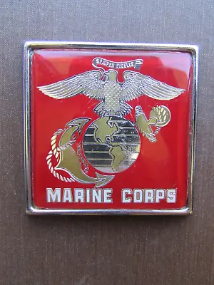 Rare Vintage MARINE CORPS  3    CAR Dash Plaque Grille  Badge • $14.99