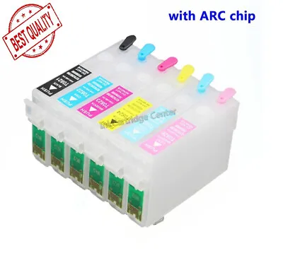 Refillable Ink Cartridge T0821 For Epson R270 R290 R295 R390 RX590 RX610 • $32.93